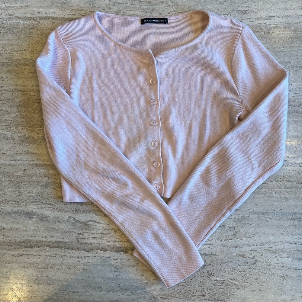 Brandy Melville Light Pink Cardigan
